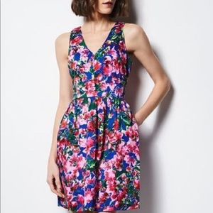 Milly for DesigNation Floral Print Dress
